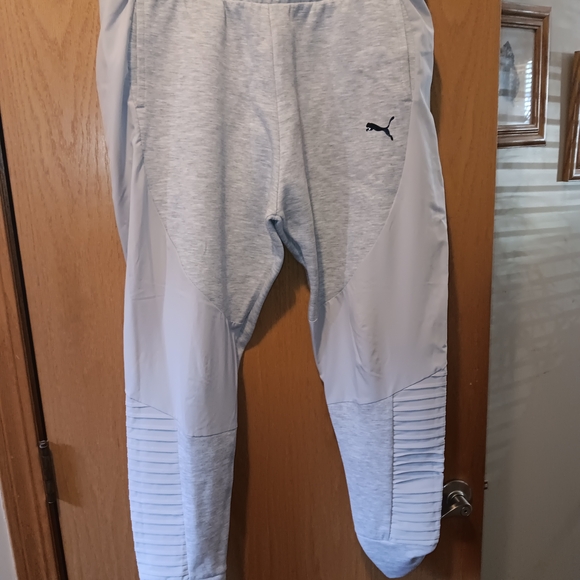 Mens Suze Large, Puma Gray Jogger Pants - Picture 1 of 4